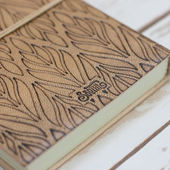 “...but what you write remains" Leather Journal - Picture 6 of 7